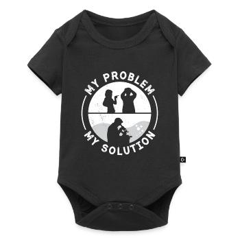 Lab Technician My Problem My Pictogram Dad Mom - Baby Premium short-sleeve bodysuit - black - Front