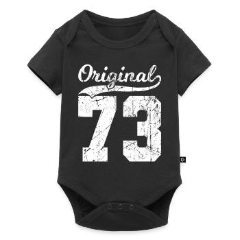73 Original 51 Ans Homme Femme Anniversaire - Body à manches courtes Premium Bébé - noir - Devant
