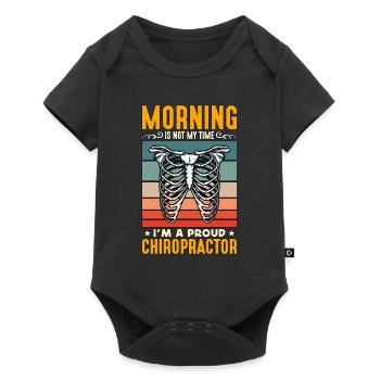 Chiropraticien Le matin n’est pas mon heure Chiropratique - Body à manches courtes Premium Bébé - noir - Devant