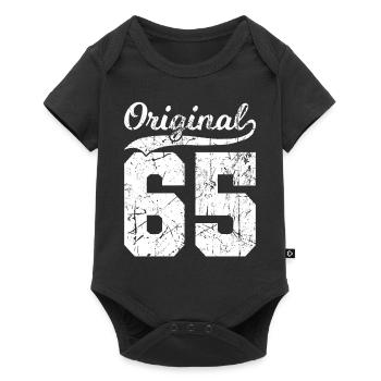65 Original 59 Ans Homme Femme Anniversaire - Body à manches courtes Premium Bébé - noir - Devant