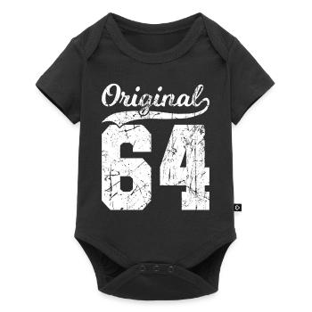 64 Original 60 Years Man Wife Birthday - Baby Premium short-sleeve bodysuit - black - Front