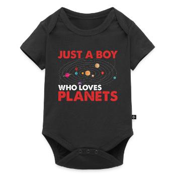 Système Solaire, Planètes, Science Espace, Astrologie - Body à manches courtes Premium Bébé - noir - Devant