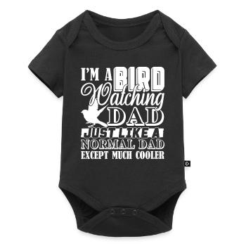 Birdwatching Birdwatching Dad Is Cooler - Baby Premium short-sleeve bodysuit - black - Front
