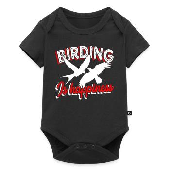 Birdwatching Birdwatching Birding Is Happiness - Baby Premium short-sleeve bodysuit - black - Front