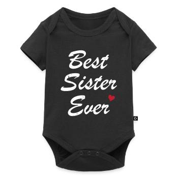 Best Sister Ever Best Sister Humor Gift - Baby Premium short-sleeve bodysuit - black - Front