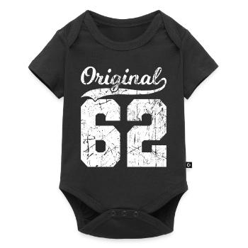 62 Original 62 Years Man Wife Birthday - Baby Premium short-sleeve bodysuit - black - Front