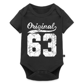 63 Original 61 Years Man Wife Birthday - Baby Premium short-sleeve bodysuit - black - Front
