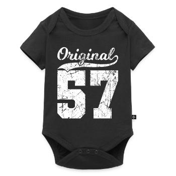 57 Original 67 Years Man Wife Birthday - Baby Premium short-sleeve bodysuit - black - Front