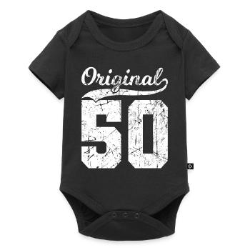 50 Original 74 Years Man Wife Birthday - Baby Premium short-sleeve bodysuit - black - Front