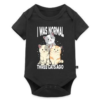 Ich War Normal - Baby Premium Kurzarmbody - Schwarz - Vorne
