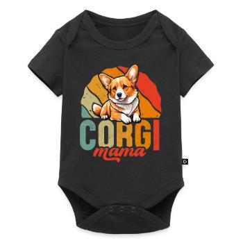 Corgi Mama - Body à manches courtes Premium Bébé - noir - Devant