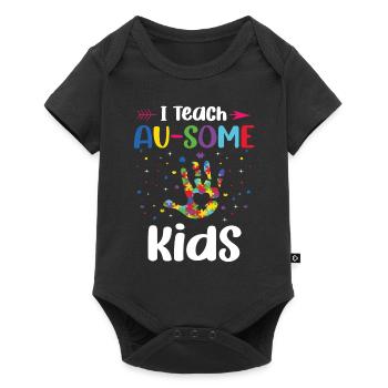 J’enseigne à des enfants, des éducateurs spécialisés, - Body à manches courtes Premium Bébé - noir - Devant