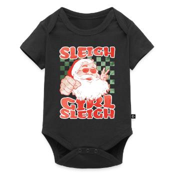 Sleigh Girl Sleigh Funny Ugly Christmas für Frauen - Baby Premium Kurzarmbody - Schwarz - Vorne