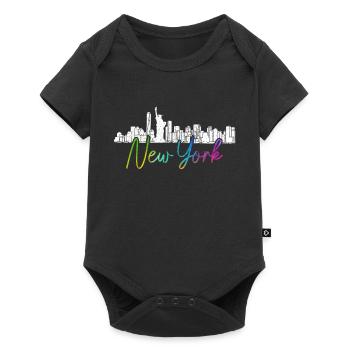 New York City NY NYC Skyline Gift - Baby Premium short-sleeve bodysuit - black - Front