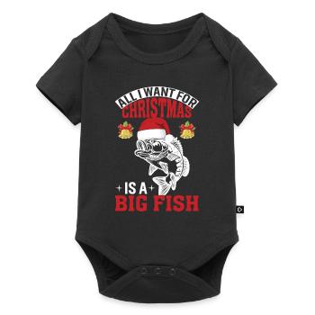 All I want for Christmas is a big F - Baby Premium short-sleeve bodysuit - black - Front