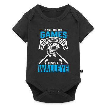 It's all fun and games until someone has a kid - Baby Premium short-sleeve bodysuit - black - Front