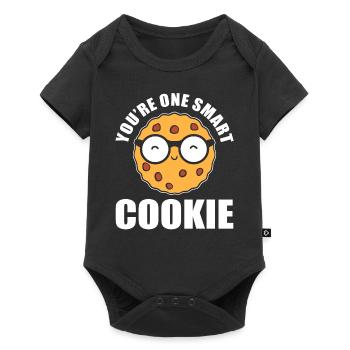 You're One Smart Cookie Spezialbäcker - Baby Premium Kurzarmbody - Schwarz - Vorne