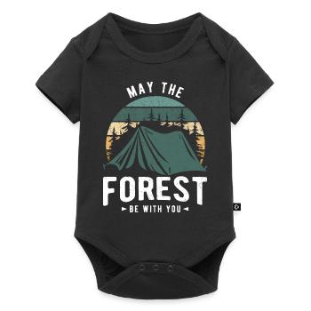 May the forest be with you - Baby Premium short-sleeve bodysuit - black - Front