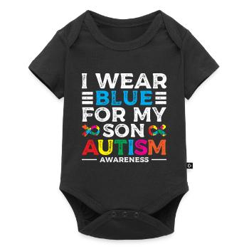 I'm wearing blue because my son - Baby Premium short-sleeve bodysuit - black - Front