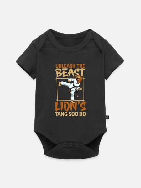 Löwe - Tang Soo Do - Baby Premium Kurzarmbody - Schwarz
