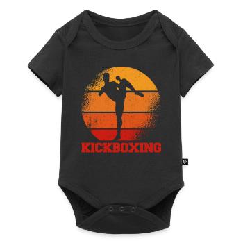 Kickboxen Kickboxer Kickboxing - Baby Premium short-sleeve bodysuit - black - Front