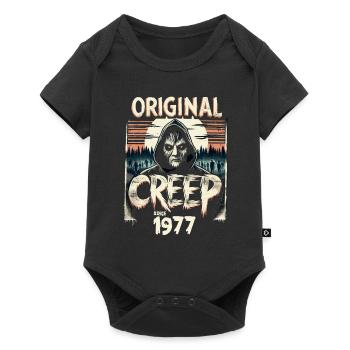 Vintage Creep Since 1977 - Retro Horror Birthday - Baby Premium short-sleeve bodysuit - black - Front