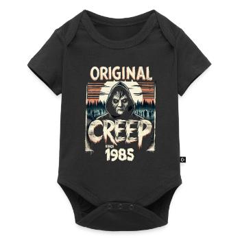 Vintage Creep depuis 1985 - anniversaire d’horreur rétro - Body à manches courtes Premium Bébé - noir - Devant