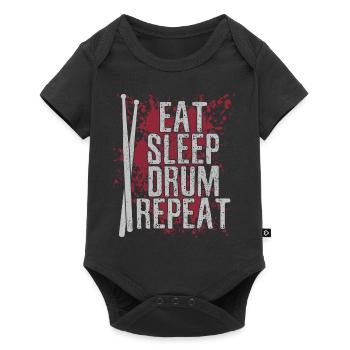 Drummer Drummer Gift Vintage - Baby Premium short-sleeve bodysuit - black - Front