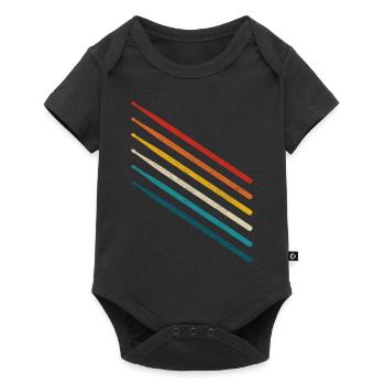 Drummer Drummer Gift Vintage - Baby Premium short-sleeve bodysuit - black - Front