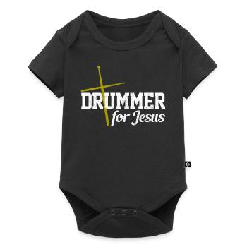 Drummer Drummer Gift Vintage - Baby Premium short-sleeve bodysuit - black - Front