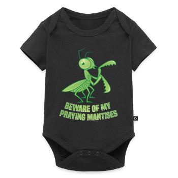 Enclos alimentaire de costume de mante religieuse - Body à manches courtes Premium Bébé - noir - Devant