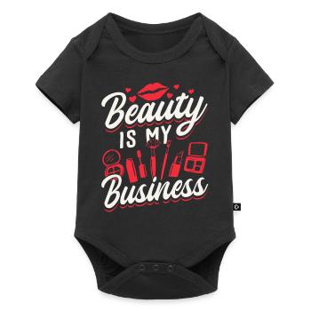 Makeup Artist Beautician & - Baby Premium Kurzarmbody - Schwarz - Vorne
