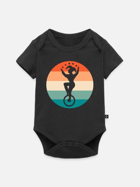 Jester jonglieren Bälle Jongleur - Baby Premium Kurzarmbody - Schwarz