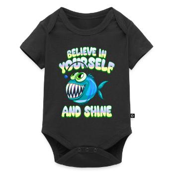 Be you! Self-confidence, positive thinking, motivation - Baby Premium short-sleeve bodysuit - black - Front