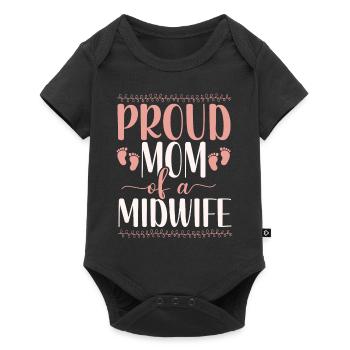 Infirmière Sage-femme Accoucheuse Maman - Body à manches courtes Premium Bébé - noir - Devant