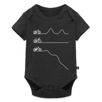 VTT Vélo VTT Biker Cadeau - Body à manches courtes Premium Bébé - noir - Devant