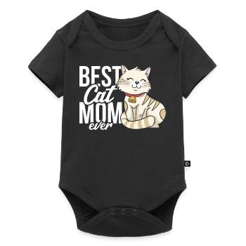 Best Cat Mom Ever - Baby Premium short-sleeve bodysuit - black - Front