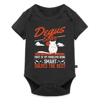 Degu Gift Shrub Rat Forest Degu - Baby Premium short-sleeve bodysuit - black - Front
