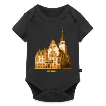 Mairie de Werdau, Pleiße, Saxe - Body à manches courtes Premium Bébé - noir - Devant