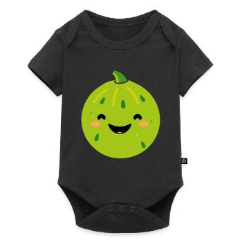 Fruit Humour petit Melon - Body à manches courtes Premium Bébé - noir - Devant