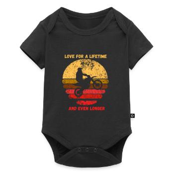 Love for a lifetime and even longer - Baby Premium short-sleeve bodysuit - black - Front