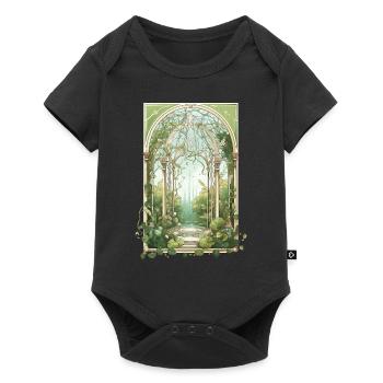 Tarot Card Botanical Garden Cottagecore Aesthetic - Baby Premium Kurzarmbody - Schwarz - Vorne