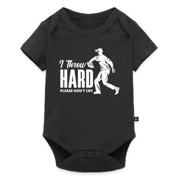 Funny Baseball - Baby Premium short-sleeve bodysuit - black - Front
