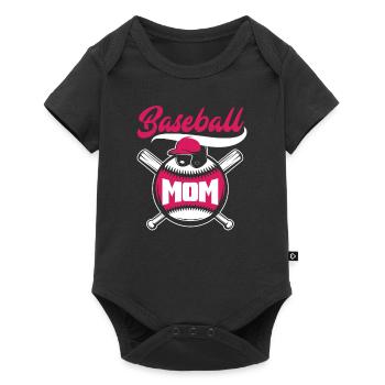 Funny Baseball - Baby Premium short-sleeve bodysuit - black - Front