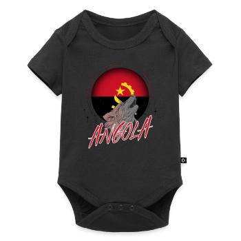 Angola - Baby Premium short-sleeve bodysuit - black - Front