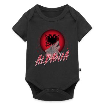 Albania - Baby Premium short-sleeve bodysuit - black - Front