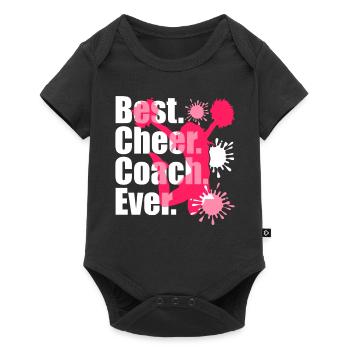 Cheerleading Cheerleading Best Cheer Coach Ever - Baby Premium short-sleeve bodysuit - black - Front