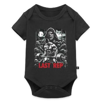 Last Rep 80s Slasher Bodybuilding - Baby Premium Kurzarmbody - Schwarz - Vorne