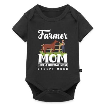 Funny Farmer Farm Farmer Gift - Baby Premium short-sleeve bodysuit - black - Front