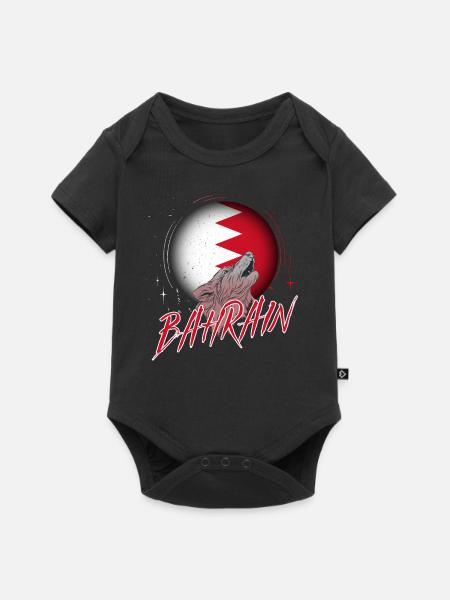 Bahrain - Baby Premium Kurzarmbody - Schwarz